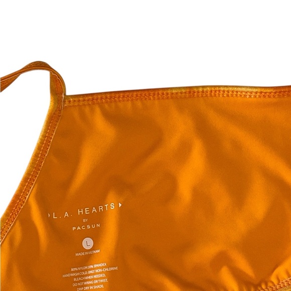 PACSUN Vibrant Orange Tie-Dye Crop TOP ONLY - Picture 4 of 6